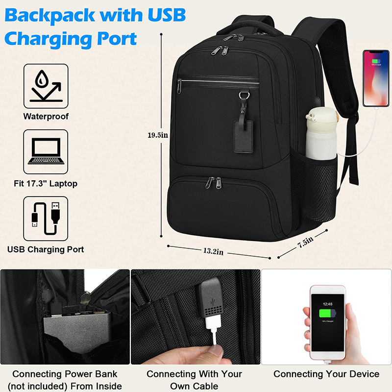 Sac à dos d'affaires étanche multifonctionnel pour les voyages d'affaires – Image 4