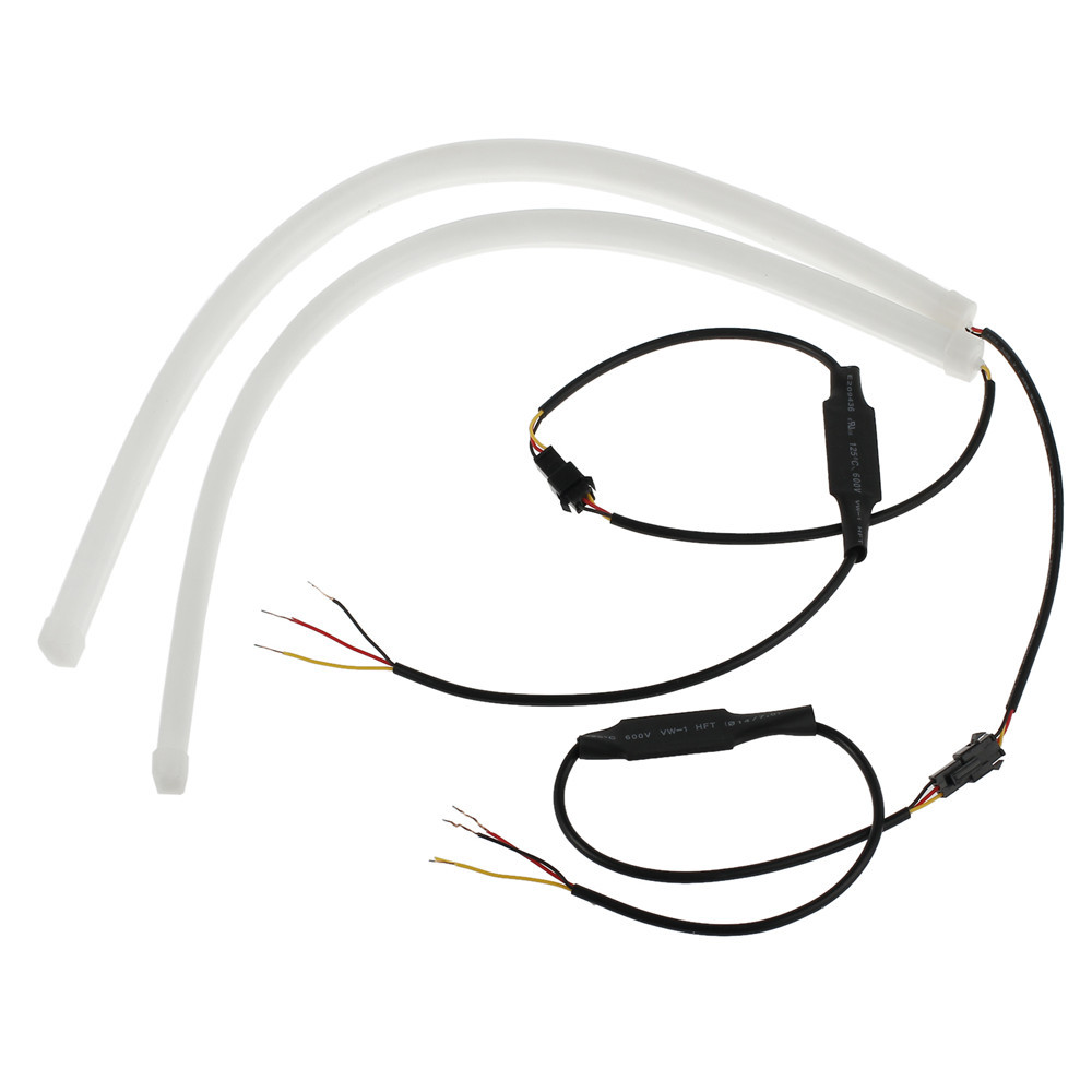 Simple Monochrome Soft Rubber Car LED Light Guide