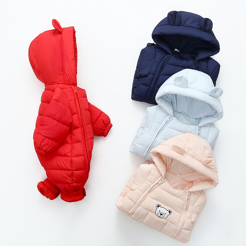 Outdoor One-piece Jumpsuit Set Cotton-padded Jacket 3