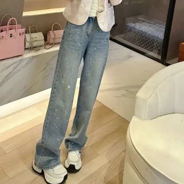 Summer Loose Slimming Light Color Design High Waist Wash Jeans For Women Blue - Shop at LoveMi