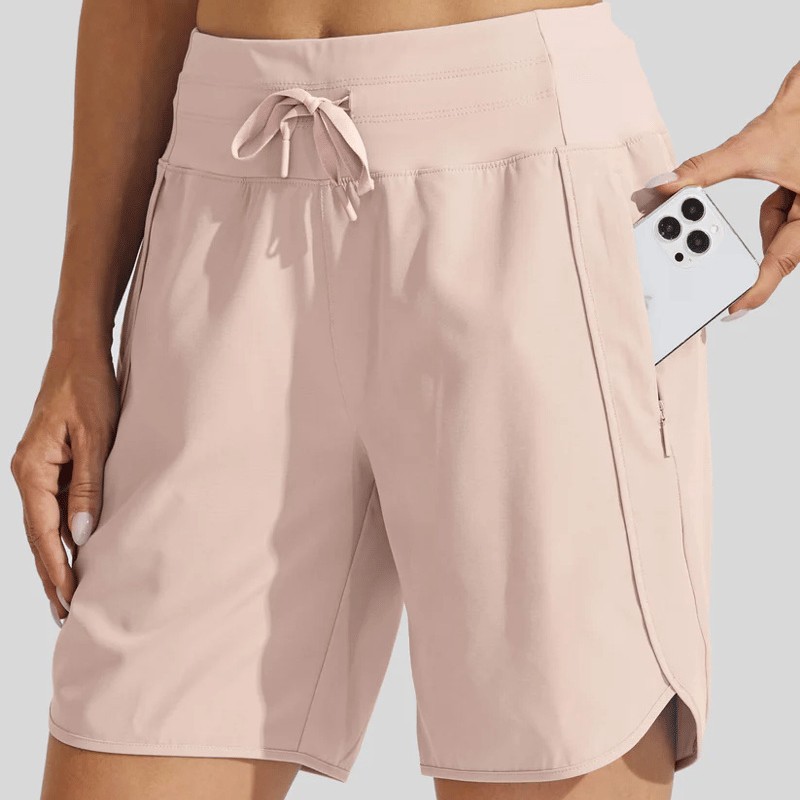 Casual Zipper Yoga Sports Shorts
