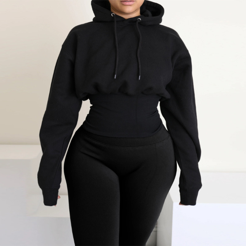 Retro Hooded Pullover Sweatshirt Top