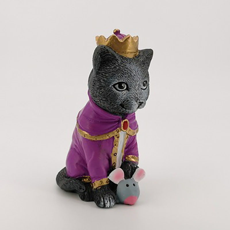 Cat Royal Resin Crafts Animal Ornaments Christmas Gift Garden Decoration B Style - Shop at LoveMi