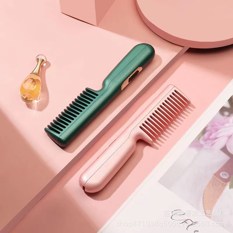 Portable Multi functional Curly Hair And Straight Hair Dual purpose Comb Pink - Shop at LoveMi