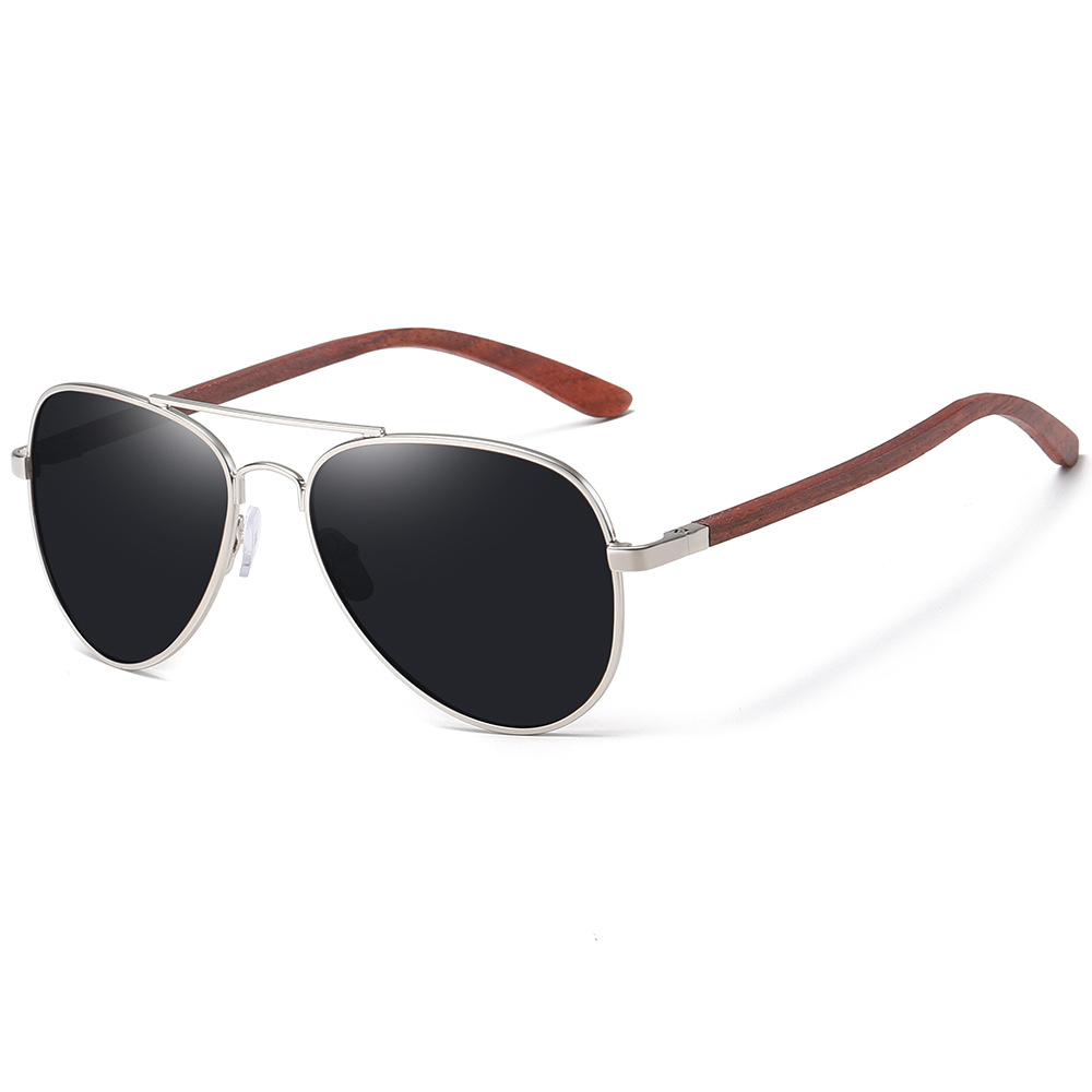 Fashion UV Protection Bamboo Sunglasses - Image 6