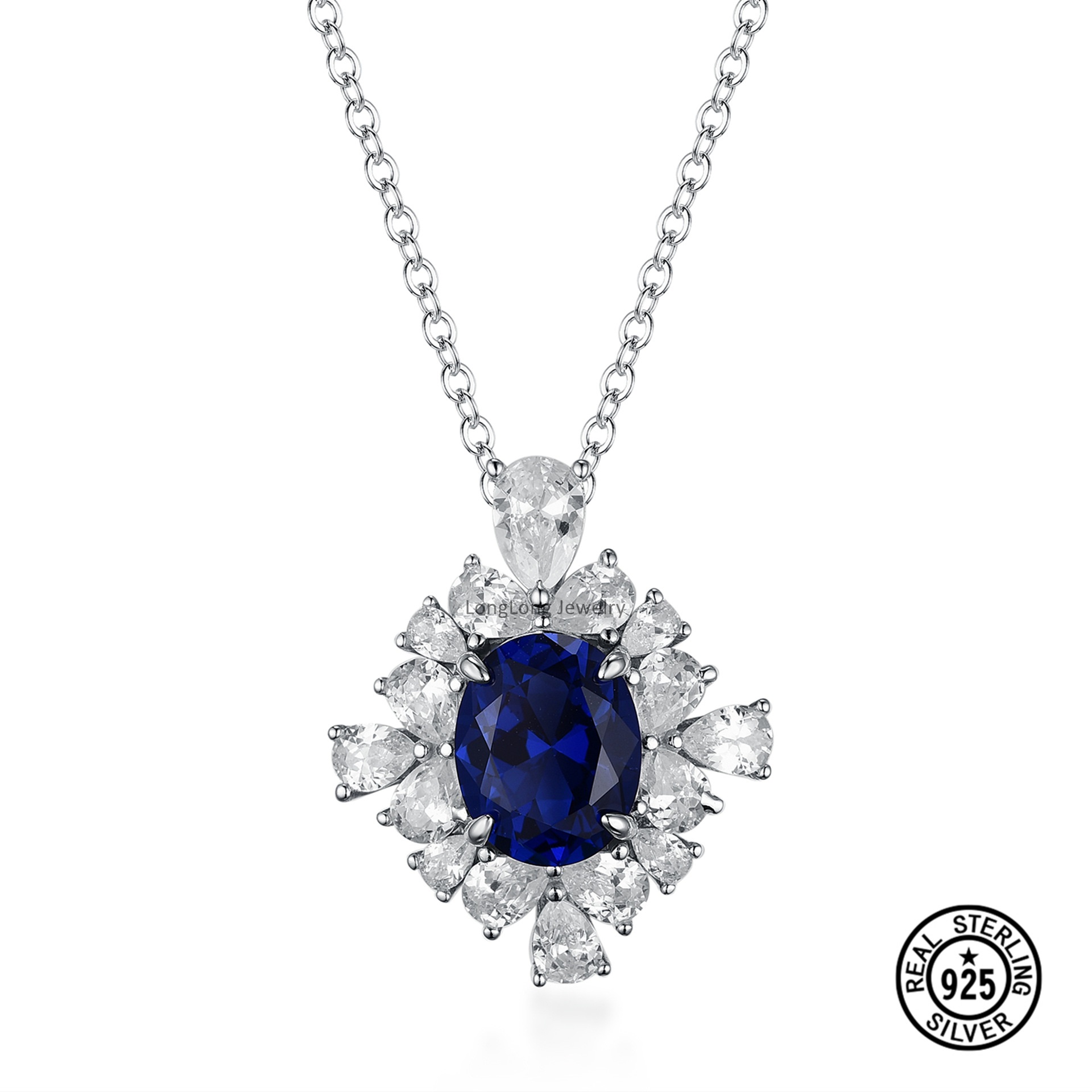 New 925 Sterling Silver Jewelry Suit Trendy Earrings - Image 5