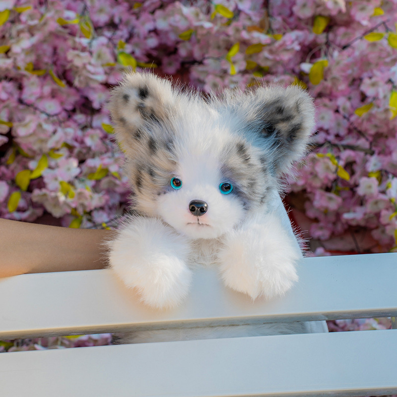 Plush Border Collie Simulation Dog Backpack