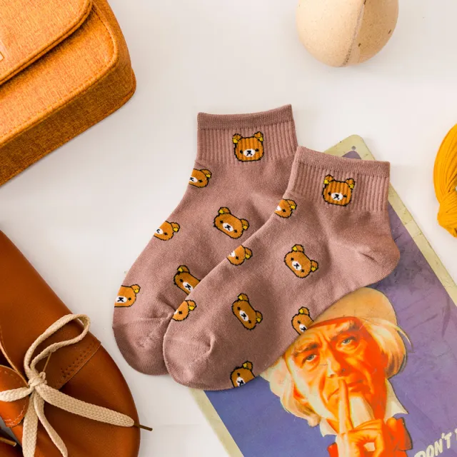 Cartoon Socks Women's Cotton Socks Japanese Sweet Cute Bear Boat Socks Cameo - Shop at LoveMi