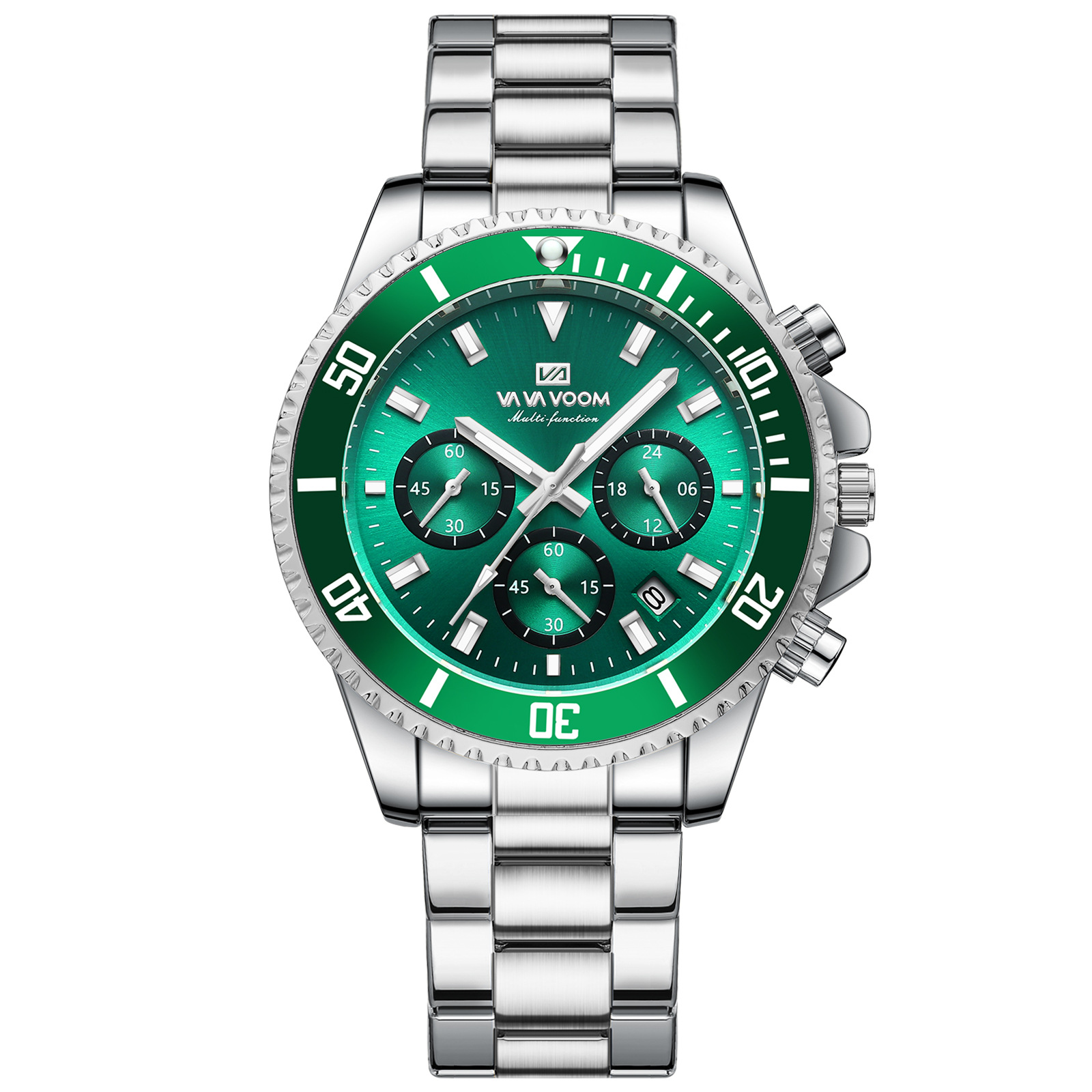 Multifunctional Three-eye Quartz Watch Waterproof And Luminous 8