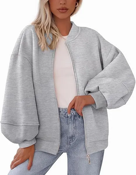 Fashion Loose Casual Long Sleeve Pilot Coat Winter Light Gray - Shop at LoveMi