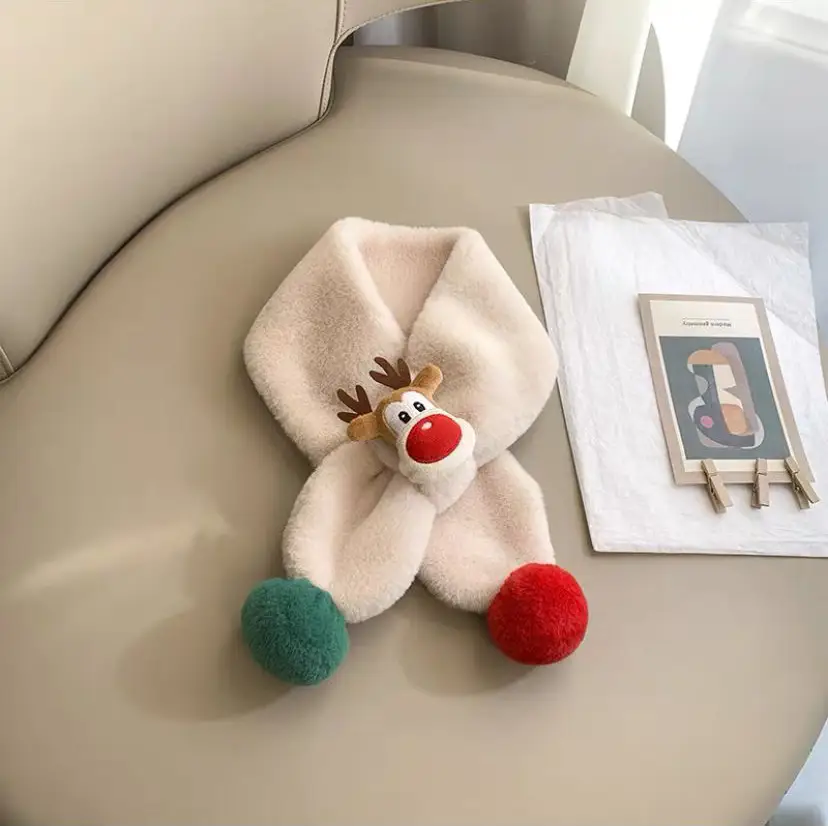 Children's Scarf Warm Plush Thick Windproof