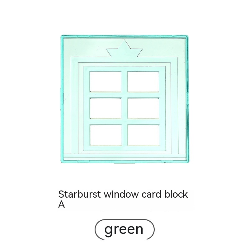 Window Card Block Green