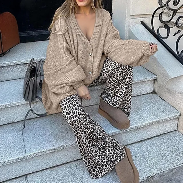 Casual Vacation Button Long Sleeve Shirt Sweater Women's Clothing Khaki - Shop at LoveMi