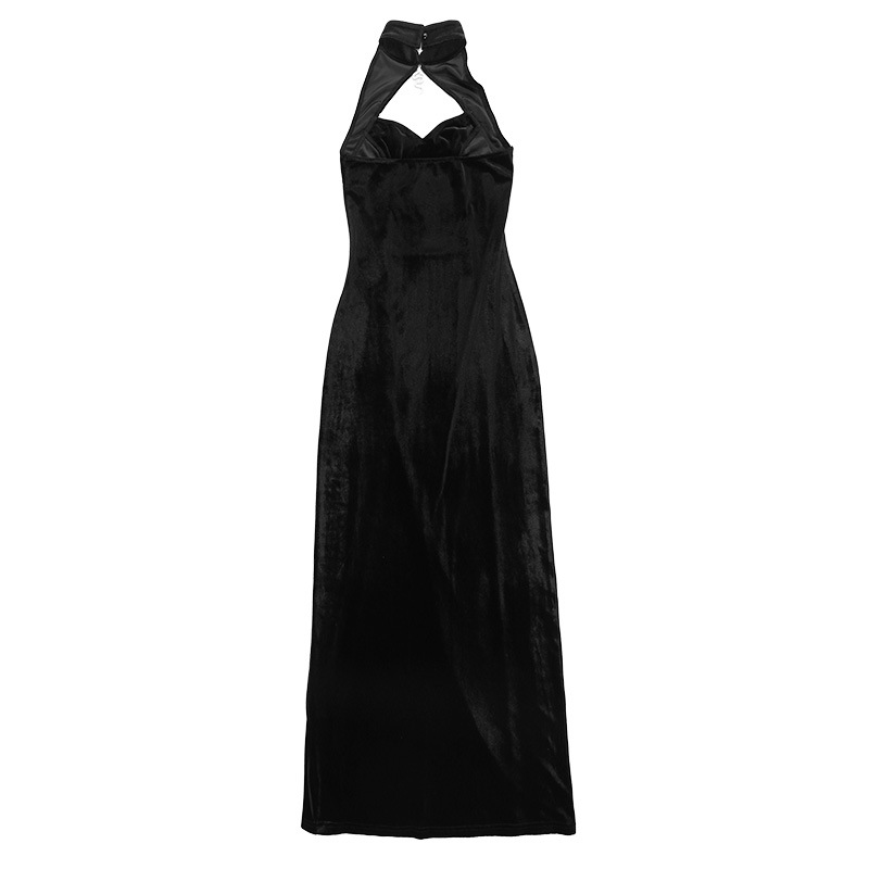 Dark Style Elegant Slim New Chinese Style Snake Pendant Cheongsam