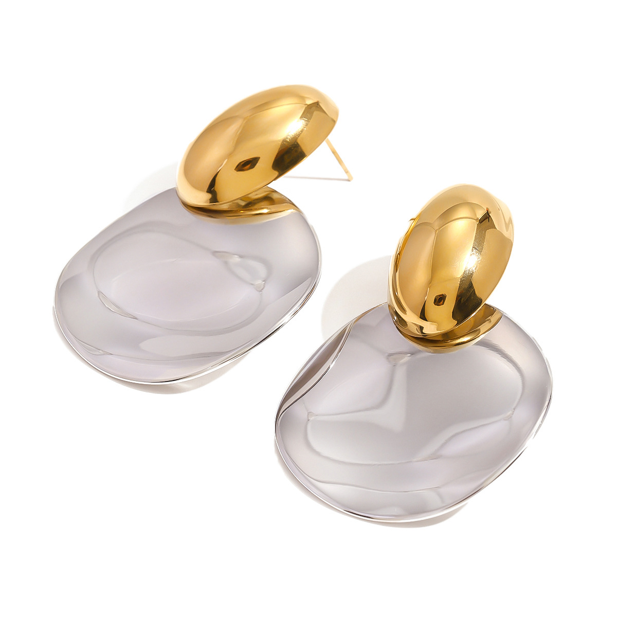 Destiny Chunky Gold Drop Earrings