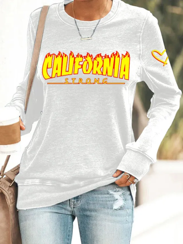 Simple Casual Round Neck Women's Top White - Shop at LoveMi