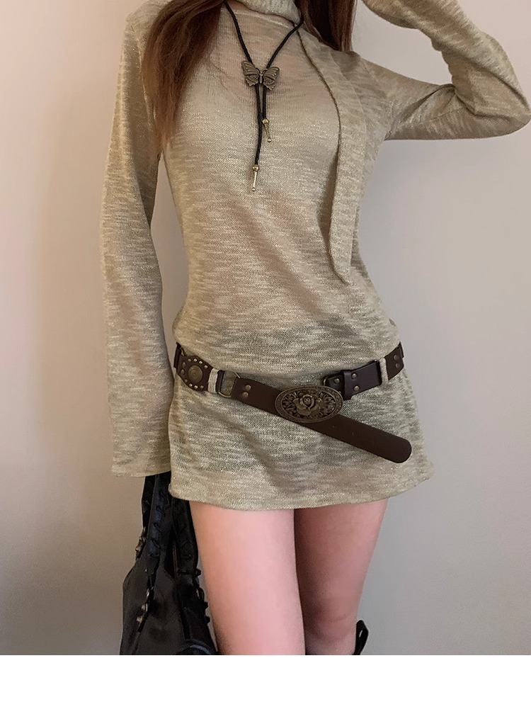 Vintage Style Boho Belt with Flower Design