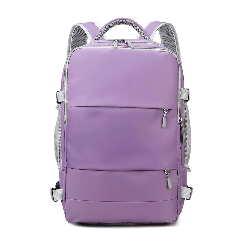 Travel Backpack Women's Large Capacity Oversized Lightweight Short Trip Difference Of Travel Bag - Purple