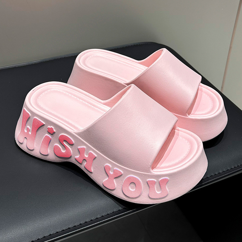 Non-slipHeight-increasing Thick-soled Slippers For Women