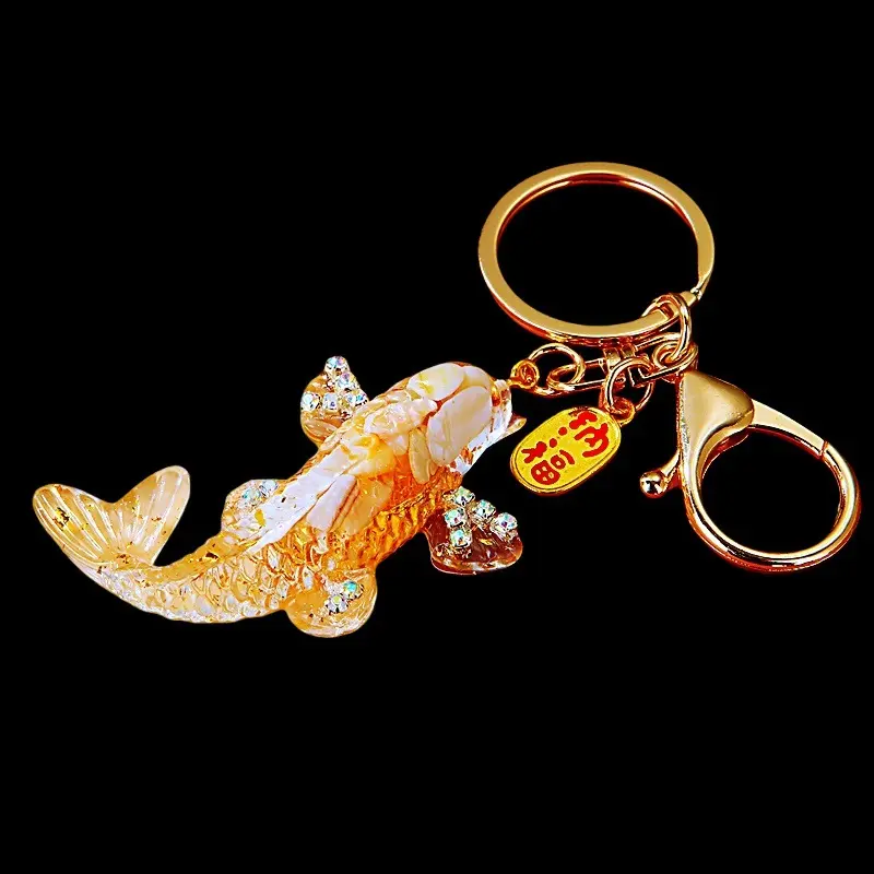 Silver Arowana Fortune-Attracting Car Key Chain Pendant