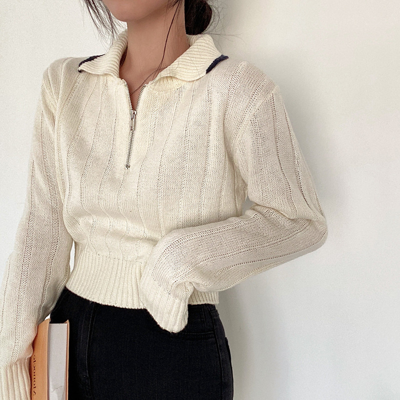 Women's Long-sleeved Casual Knitted Top