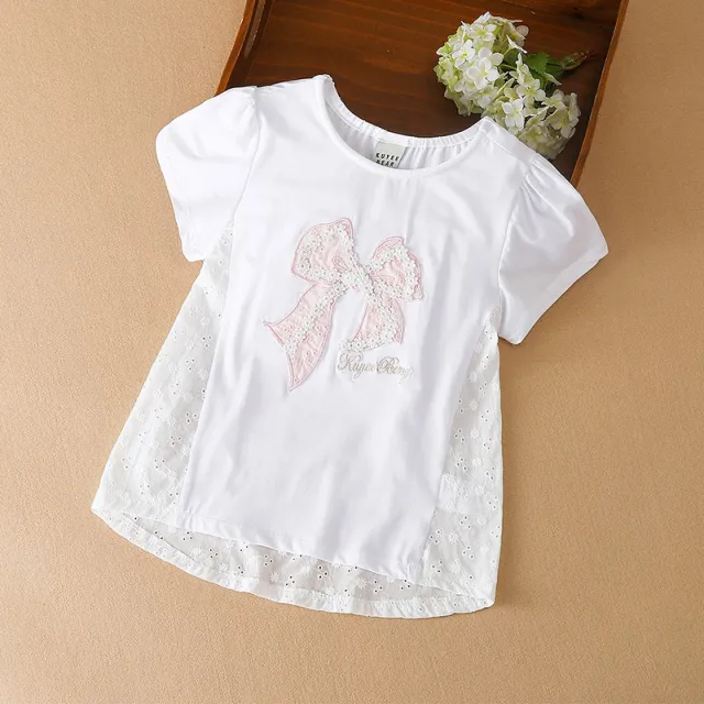 Girls' Fashion Personality Trendy Shirt Short Sleeve White Teeth - Shop at LoveMi