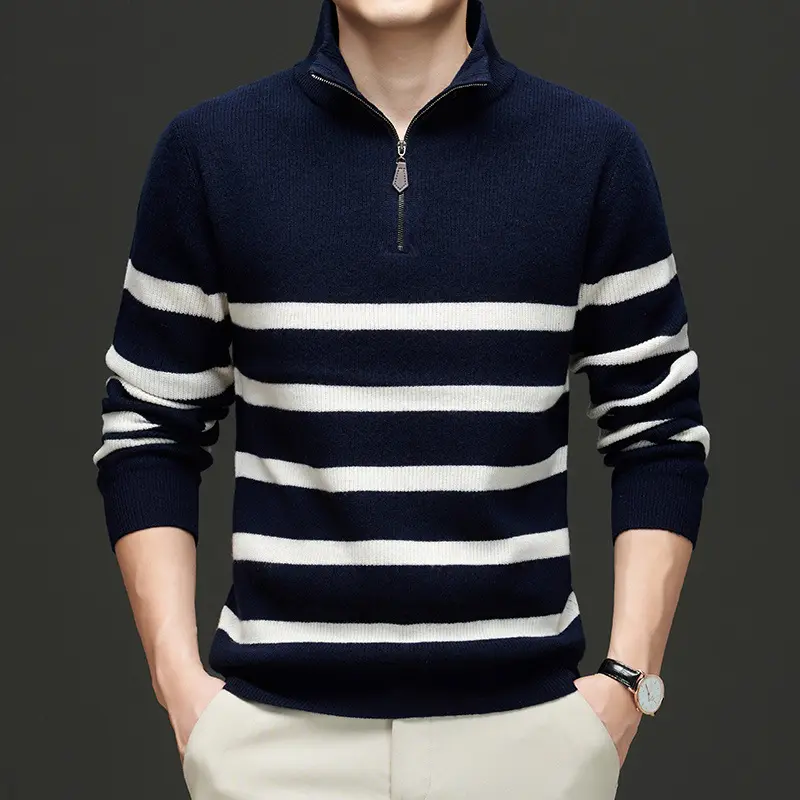 Fashionable Korean-style Striped Sweater