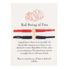 Red Rope Love 6 Knot Lucky Bracelet - Star - View 1