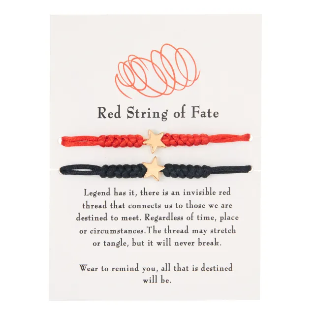 Red Rope Love 6 Knot Lucky Bracelet Star - Shop at LoveMi