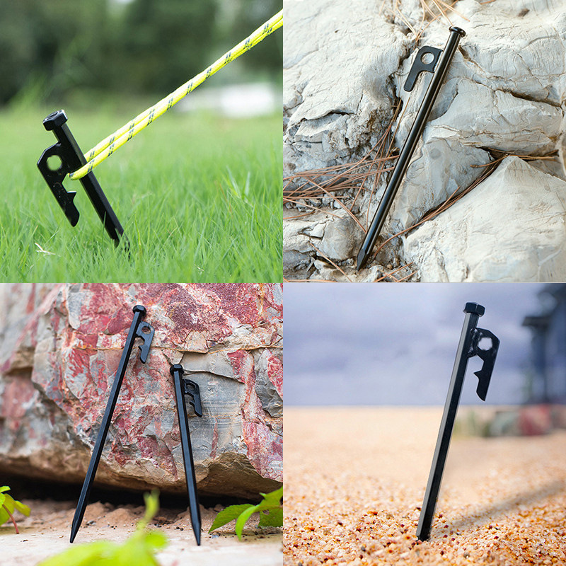 Reinforced Extra-long Steel Ground Stakes For Tent And Canopy Camping