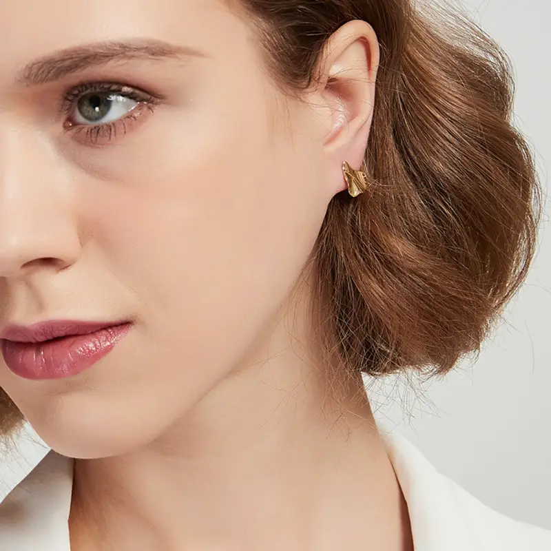 New Irregular Geometric Earrings Simple