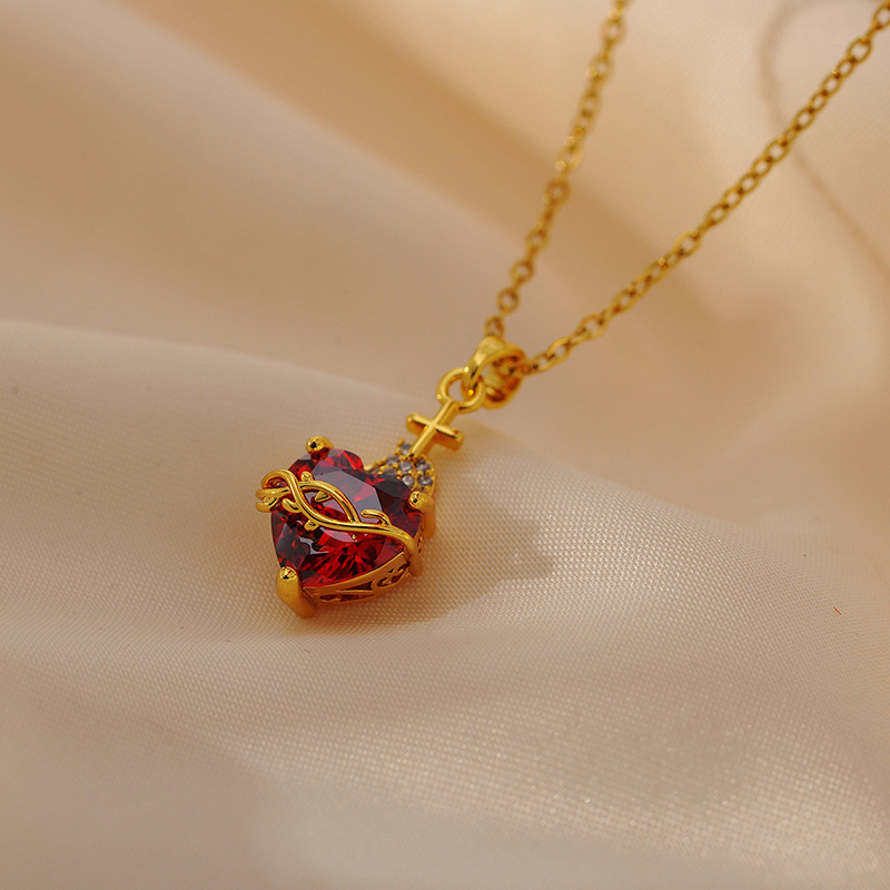 Gold Love Chain Stainless Steel Necklace