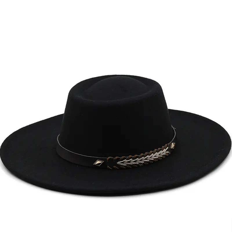 This Felt Hat Has A Dented Crown
