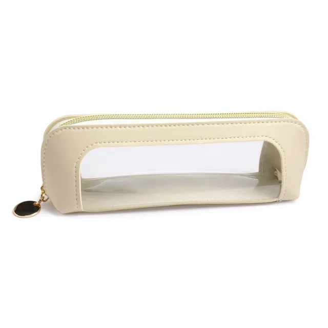 Creative New Spliced Student Stationery Bag Beige - Shop at LoveMi