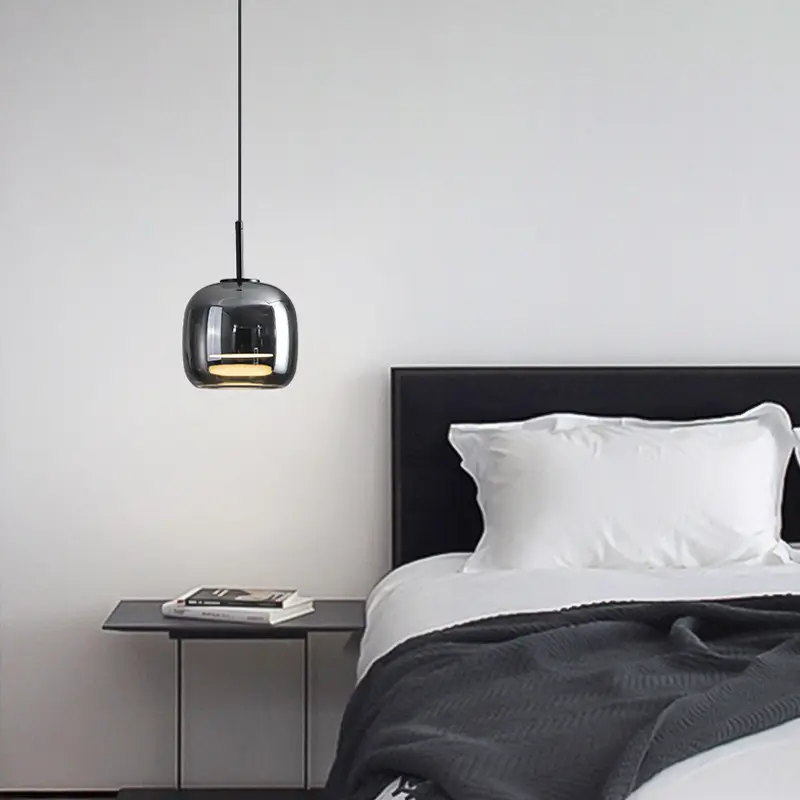 Italian Minimalist Dining Room Glass Chandelier