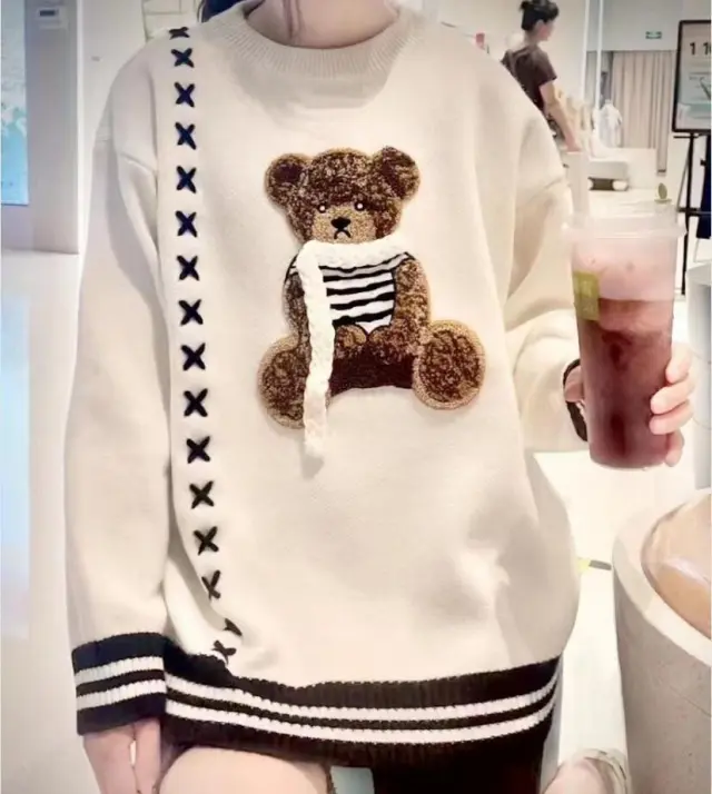 Loose And Lazy Style Fashion Knitwear Women White - Shop at LoveMi