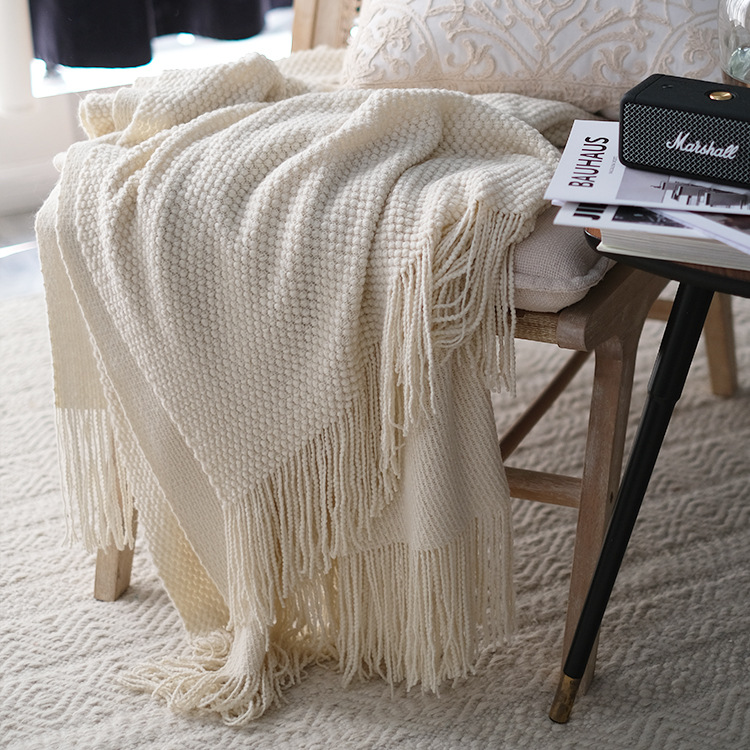 Thick Knitted Casual Sofa Blanket