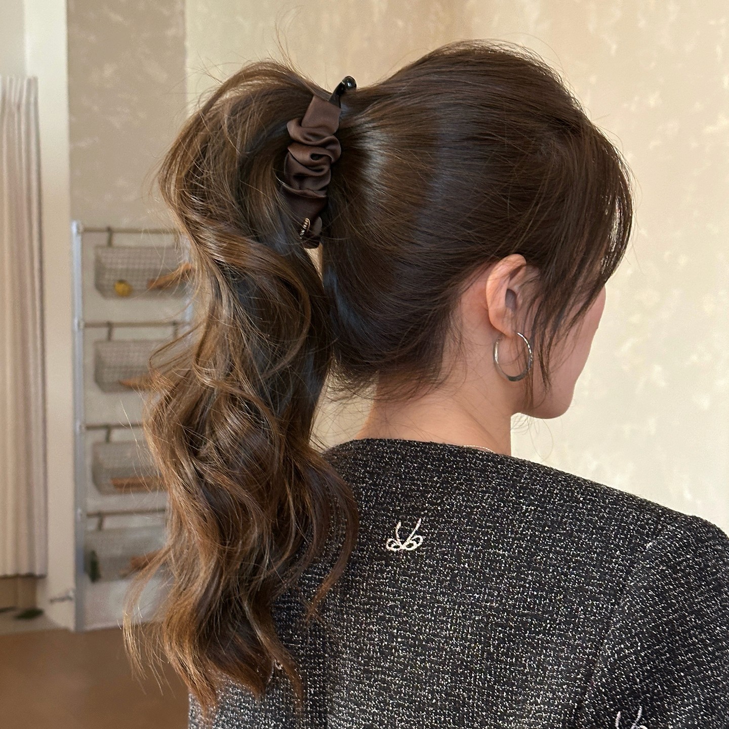 Elegant Sophisticated Bun-style Ponytail Clip For The Back Of The Head