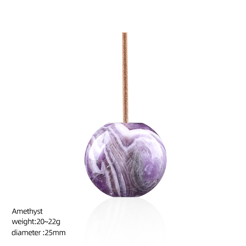 25mm Natural Crystal Incense Holder Base Desktop Ornament 4