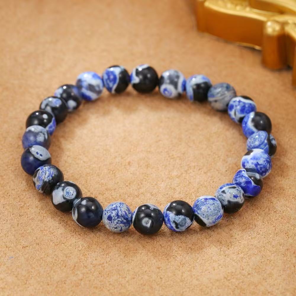 Lapis Lazuli Tiger Eye Bead Bracelet