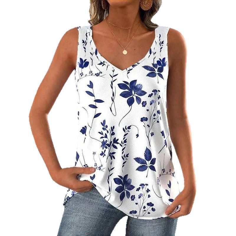 Ladies New Casual All-matching Fashion Vest T-shirt
