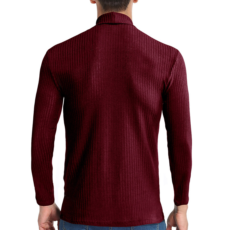 Title 17, Herren Pullover High-Neck Warmer Langarm T-Shir...