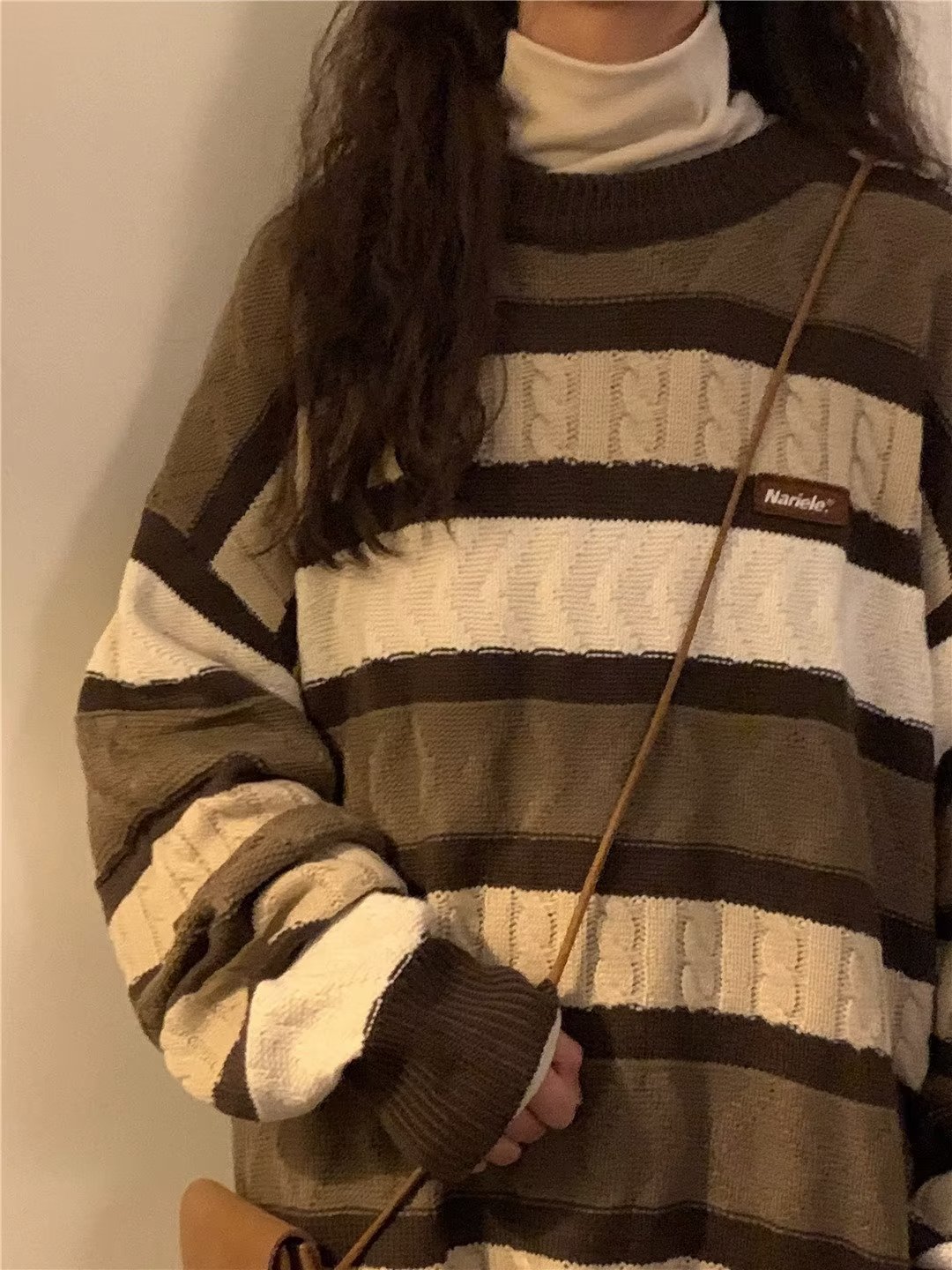 Women's Retro Underwear Knitwear Autumn And Winter Casual Laid-back Style High Street Sense Loose Sweater