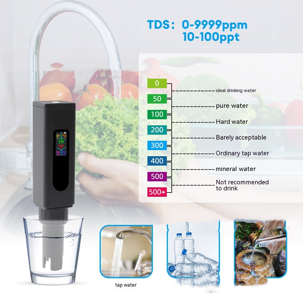 Five-in-one Water Quality Analyzer Rechargeable Skin Analyzer Chicken Seasoning