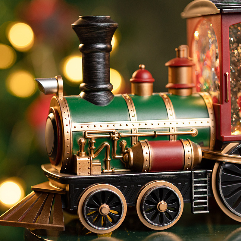 Christmas Santa Claus Train Music Box - Image 5