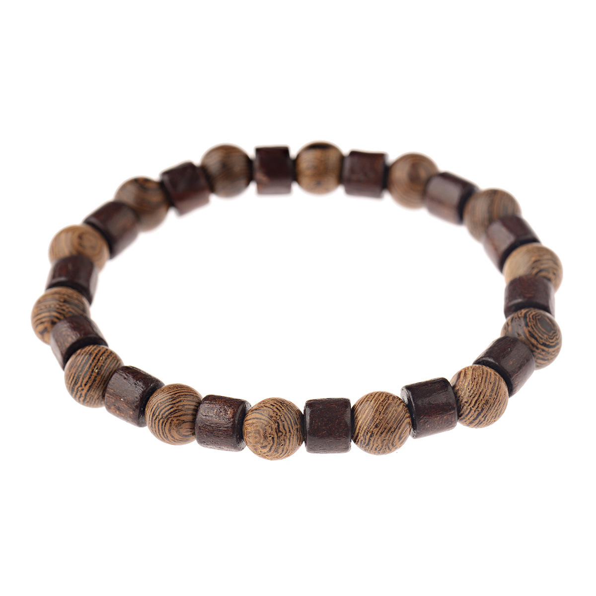 Ethnic Style Retro Elastic Bracelet Wooden Bead