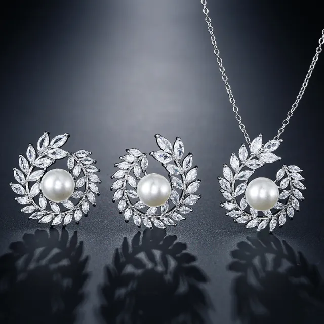 Ornament Sets Of Chain Female Temperament White White Gold Plated - Shop at LoveMi