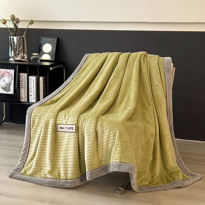 Class A Light-luxury Thickened Sofa Throw Milk-velvet Fleece Blanket