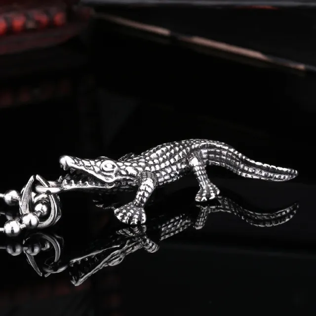 Men's Personality Fashion Vintage Crocodile Pendant Single Pendant - Shop at LoveMi