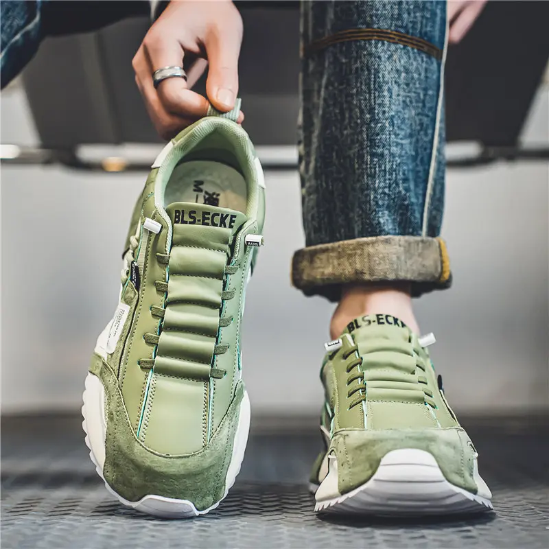Men's Spring All-match Casual Sneaker Thick Bottom